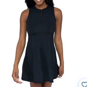 NWT Black Sleeveless With Built In Shorts Dress